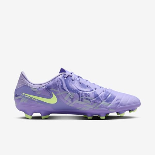 Nike United Tiempo Legend 10 Academy MG Low-Top Soccer Cleats (HF1590-500, Purple Agate/Barely Volt)3