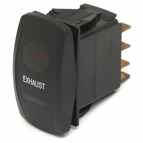 Carling On/Off/On Contura V Boat Rocker Switch | Exhaust 8 Spade