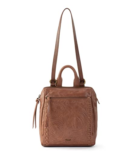 The Sak Women's Loyola Mini Convertible Backpack In Leather, Teak Leaf Embossed, One Size #TOP3