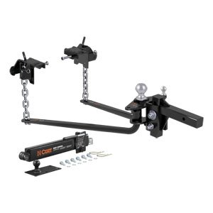 CURT 17062 MV Round Bar Weight Distribution Hitch with Sway Control, Up to 10,000 lbs., 2-Inch Shank, 2-5/16-Inch Ball
