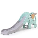★★★ 【PRIMERA DIAPOSITIVA PARA NIÑOS 】 El diseño multicolor es mejor para atraer a sus bebés a jugarlo con iniciativa. Y la pendiente suave y el diseño fácil de escalar también pueden practicar su capacidad de coordinación y mejorar la capacidad equilibrada.