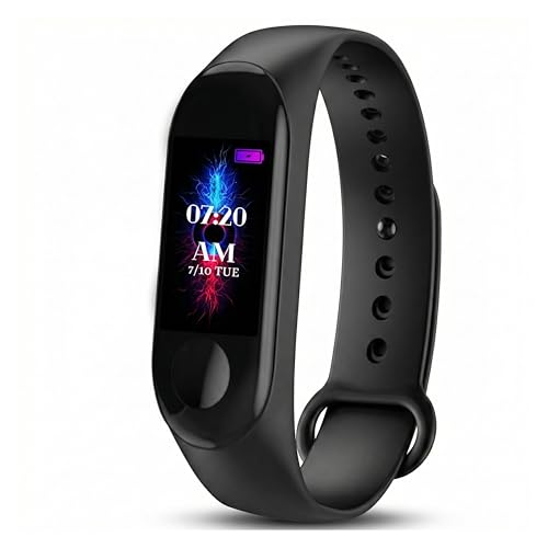 Drumstone Bluetooth Health Wrist Smart Band Activity Tracker | Smart Fitness Band with Heart Rate, Sleep Monitor & Step Counter Compatible with All Android & iOS Smartphones Daily Use