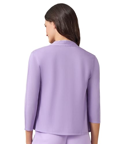 Kasper Women's Self Edge a Line Cardigan 3q Sleeves3