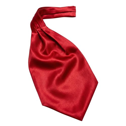 Image of BLACKSMITH Jacquard Microfiber Neckwear Ascot and Matching Pocket Square Set for Men
