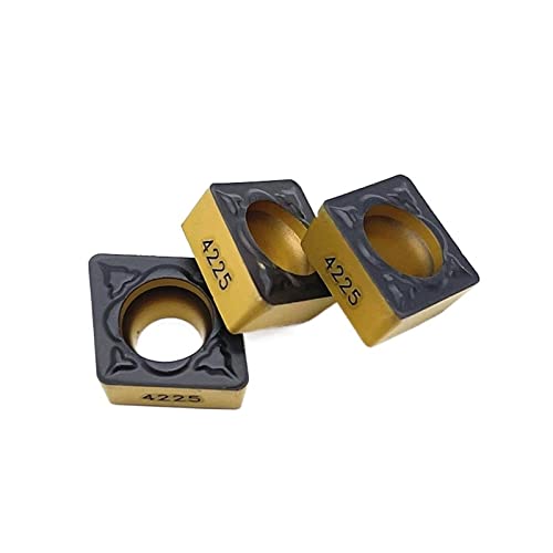 AALLYN Indexable Carbide Lathe Tool 10pcs CCMT09T304 CCMT09T308 PM 4225 Metal Turning Tool Lathe Tool Milling Cutter Turning (Size : CCMT09T304 PM 4225)