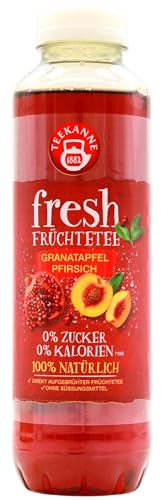 Teekanne fresh Früchtetee Granatapfel Pfirsich, 18er Pack (18 x 0.5 l) EINWEG