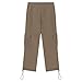 Boy's Cargo Sweat Pants Fashion Casual Elastic Waist Sweatpants Multi Pockets Hiking Performance Sportswear Size 3-14 Sweatpants for Girls Coffee