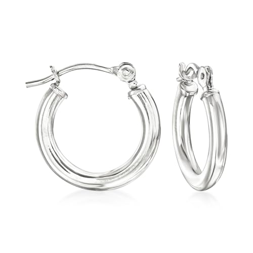 Ross-Simons 1.5mm 14kt White Gold Small Hoop Earrings