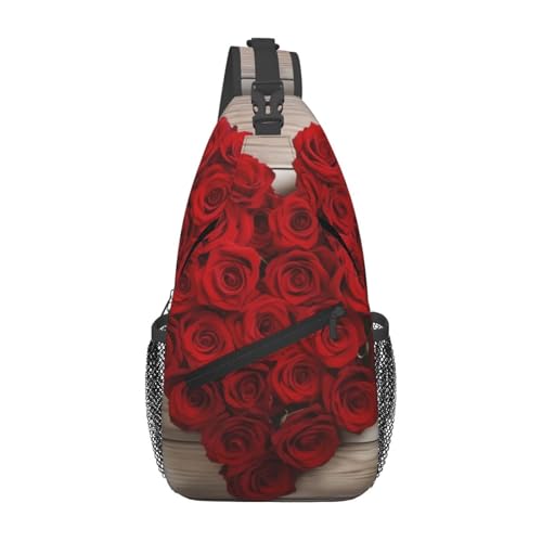 Morrales Cruzados estilo Heart-Shaped Roses para Hombre y Mujer