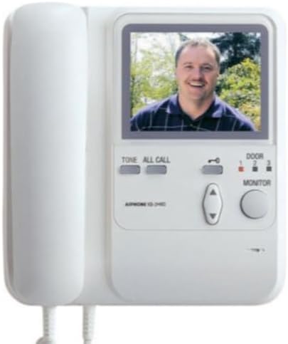 Aiphone KB-3HRD Sub-Master Station con control de teléfono y cámara de inclinación para sistema de intercomunicación serie KB