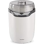 VonShef Yoghurt Maker Machine – Yogurt Maker with Strainer & Recipes Included, 1.8L, Ideal for Greek & Natural Yoghurt with No Sugars or Preservatives, Easy Cleaning & Simple Operation - White