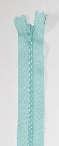 12"/ 30cm YKK Nylon Closed End Dress Zips Aqua - per single zip