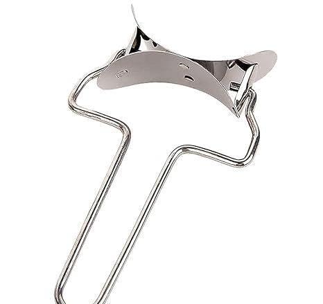 Stainless Steel Puri Cutter Roller Machine with Handle for Home Baking Tools for Women,Dough Circle Roller Cutter for Kitchen,poori Cutter Roller (Silver/1 pcs)-image-3