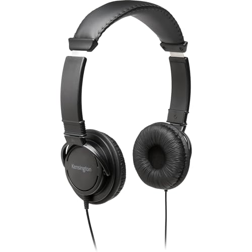 Image of Kensington Hi-Fi Headphones 3.5mm for Kids, for Adults, for School, Padded Adjustable Headband (K97602WW),Black