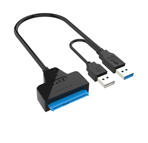 External SSD HDD Hard Drive CD-ROM Optical Drive SATA III 3 to USB 3.0 Cable 12V 2A DC Power Adapter Fit Compatible Desktop PC LAPTP(UK Plug)
