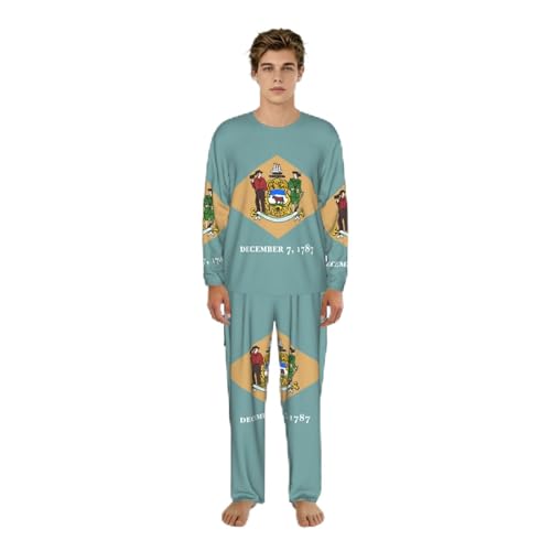 Pyjama Delaware pour homme : ensemble pantalon et manches longues douillet du S au 3XL