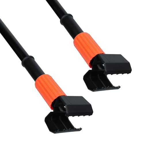 KalTell (2PK) Commercial Wet Mop Handles Replacement Heavy Duty Jaw Clamp Style Mop Stick Industrial Mop Grippers-Savety Orange