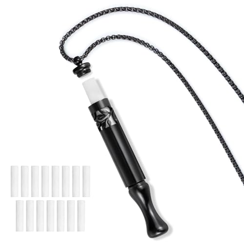Runmecy Breathlink Quit Smoking Necklace Breathing Necklace for Fidget Relief and Smoking Cessation Breathe Free Aids - Natural Stop Smoking Aid for Anxiety Relief