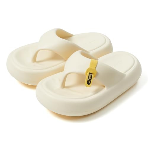 utune Cloud Flip Flops for Women Platform Sandals with Arch Support EVA Lightweight Beach Essentials House Slippers Comfy Flipflop