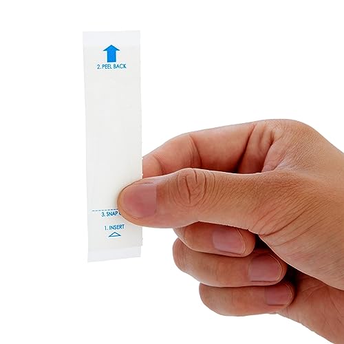 juvale thermometer covers - 100 count white - disposable probe covers for digital thermometers amp oral rectal armpit use