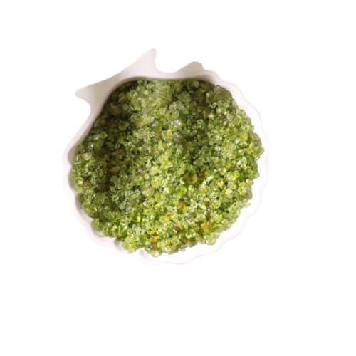 Image of Healing Crystal Chips for Vastu Natural Peridot Chips Stone 250 Gm Peridot Crystal Stone Chips Dust Raw Rough Stone for Reiki Healing Meditation