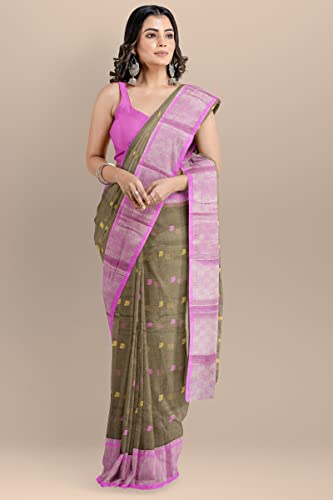 Image of Woven Tangail Pure Cotton Saree