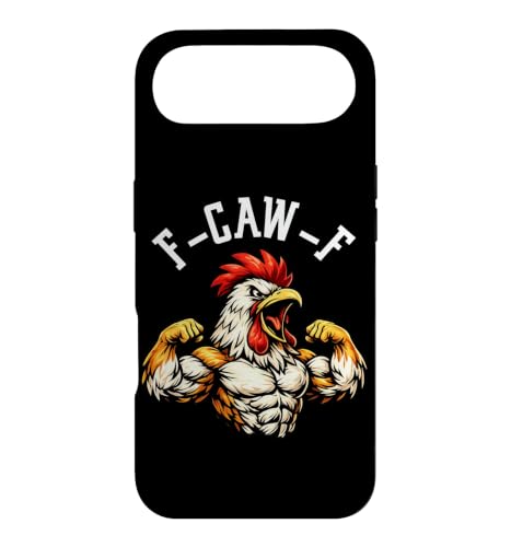 Image of F-CAW-F Muscular Chicken with Flexing Arms Case for iPhone Air
