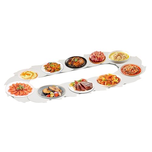 Plateau rotatif amovible pour table à manger et repas de famille festifs