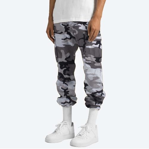 WENKOMG1 Men's Camo Cargo Pants, Military Tactical Combat Hiking Work Pants with Pockets, S-3XL2