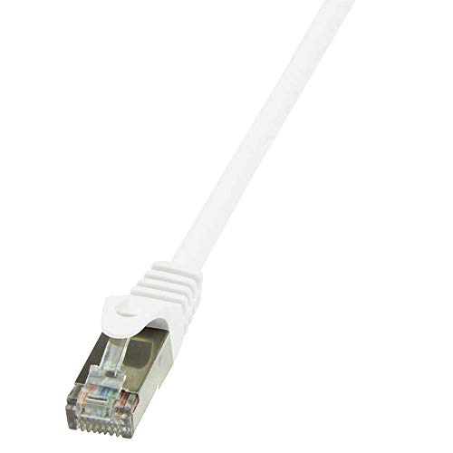 Preisvergleich Produktbild LogiLink CP2011S CAT6 F / UTP Patch Kabel EconLine AWG26 weiß 0,25m