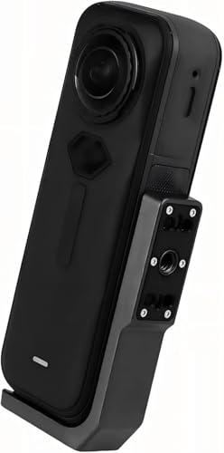 Image of SHOPEE Vertical-Horizontal Mount for Insta360 X3 /X4 /X5 Horizontal Action Mount Shooting Bracket Protective Frame Support Holder with 1 /4 inch Screw Hole, Two-Prong Connector Adapter