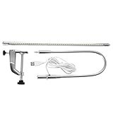 Lampe de bureau à LED avec pince, direction réglable USB et pince de luminosité Lampes de table pour la lecture, l'étude, la lampe de tatouage, la manucure de beauté