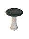 Bosmere Weatherproof Bird Bath Cover for 20 to 30 Diameter Bowl, Green