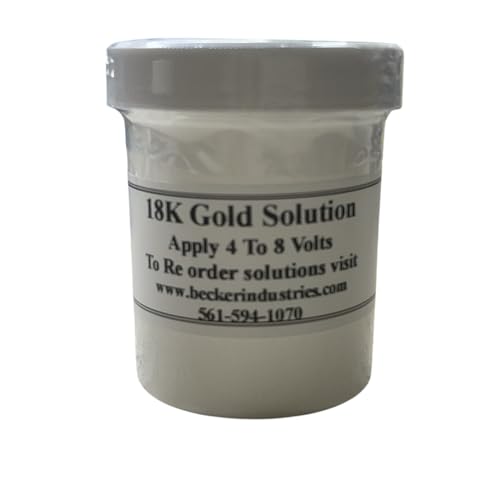 18K Gold Plating Solution, 18K Electroplating Solution, Immersion Plating Gold Solution, 4oz