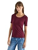 Damen Basic T-Shirt mit Rundhals in Unifarbe
