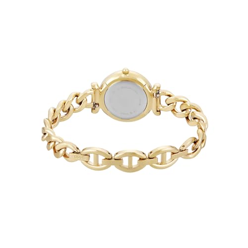 FOSSIL Carlie Watch f&uuml;r Damen, Goldfarbenes Quarz-Dreizeigerwerk mit Edelstahlarmband