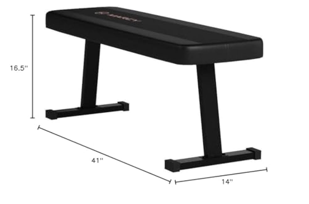 Marcy Flat Utility Weight Bench for Home Gym Weight Training and Ab Exercises