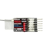 Radiolink R6DS 2.4GHz RC Receiver 6CH RX SBUS/PWM/PPM Signal Suitable for Racing Drone Compatible with AT9/AT9S/AT10/AT10II