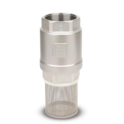 Foot valve with filter and stainless steel bottom