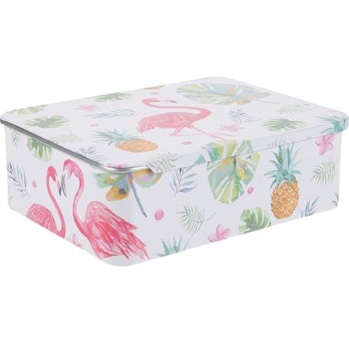 Healvian Boîte de Rangement en Fer-blanc Vintage Couvercle Coulissant, Petite Boîte Métallique Portable pour Bonbons, Bijoux et Objets, Format Compact pour...