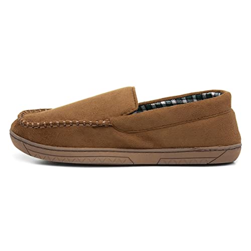 The Slipper Company Mens Moccasin Brown Slipper - Size 7 UK - Brown
