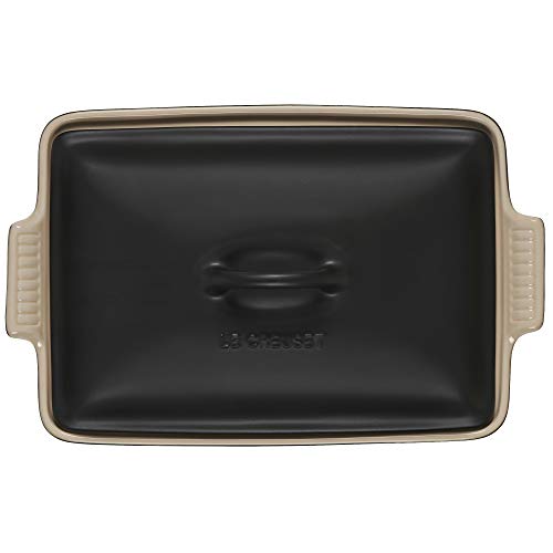 Image of Le Creuset Stoneware Covered Rectangular Casserole, 12 inch x 9 inch, Licorice
