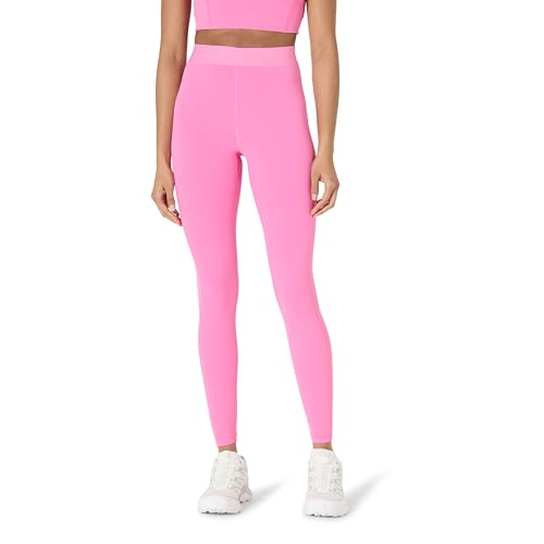 Leggings Yoga Tecnici in FormFlex Morbidissimo a Vita Alta Lunghi Interno Gamba 0.7mt con Elastico in Vita Fenicottero M donna rosa