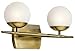 Kichler 45581NBR Jasper 2-light bath Vanity in Natural Brass