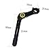 catazer Adjustable Angle Bicycle 25.4mm Handlebar Stem Riser Aluminum Alloy Front Fork Stem Adapter 25.4/22.2mm 180mm (Black,25.4mm stem)