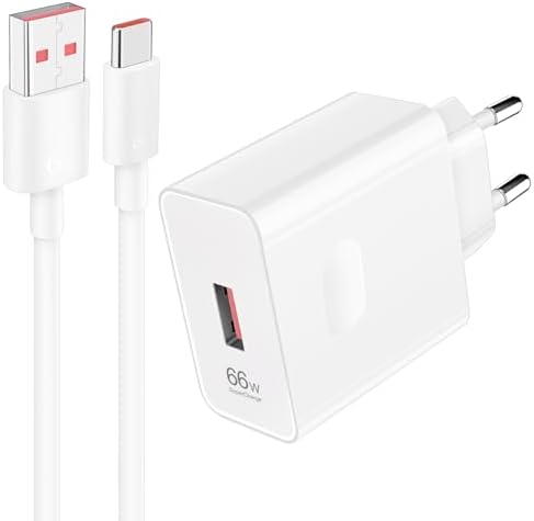 Chargeur Rapide 100W SuperCharge Pour Honor - Avec Câble USB-C 6A 1m - Compatible Honor 200/Pura 70/Magic 7 Pro Etc. - 2 Ports PD - Recharge Ultra-rapide
