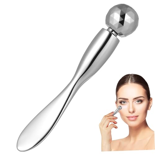 Gogogmee Bastón Masajeador Facial para Ojos con Rodillo Metálico Herramienta para Cuidado de Masaje y Reducción de Arrugas Portátil y Fácil de Usar Gogogmee Bastón Masajeador Facial para Ojos con Rodillo Metálico Herramienta para Cuidado de Masaje y Reducción de Arrugas Portátil y Fácil de Usar