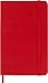 Moleskine Classic Hard Cover Notebook, Squared, Pocket Size (3.5" x 5.5") Scarlet Red - Hard Cover Notebook for Writing, Sketching, Journals