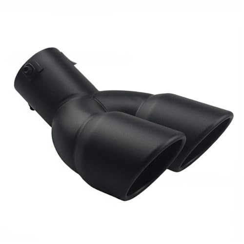Embouts d'échappement voiture double sortie 60mm de diamètre avec buse noir mat - 2