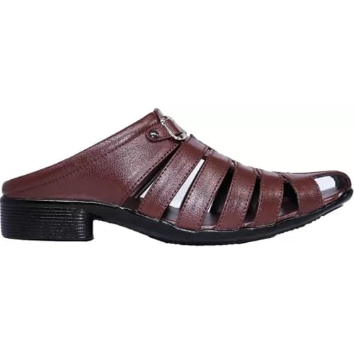Image of Men's Fashion Sandals - Comfortable Fisherman, Premium PU Padding, Synthetic Leather, Closed-Toe Summer Outdoor Sandals, Stylish and Durable Footwear